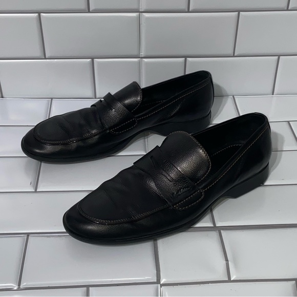 Louis Vuitton LV Dress Shoes Loafers Oxford Leather Black Men’s UK 7.5 US 8.5 - Picture 7 of 12